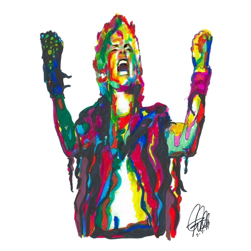 Billy Idol Singer Punk Rock Music Wall Art Poster Print 18x24